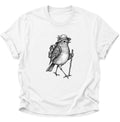 Wanderer Spatz Vogelbeobachter Unisex T-Shirt Weiß - PINE & RIVER