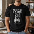 Waschbär Adulting is a Scam Unisex T-Shirt Dark Heather - PINE & RIVER