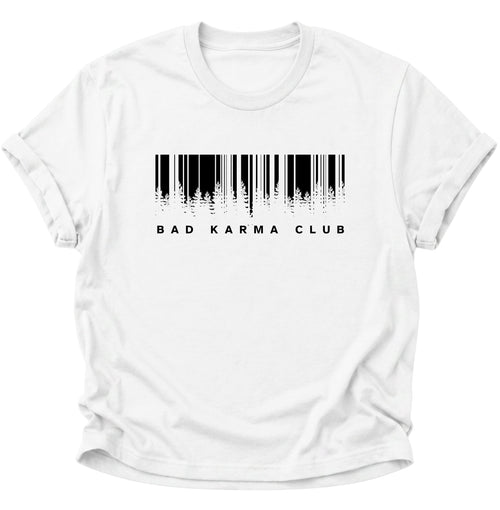 Bad Karma Club Unisex T-Shirt Weiß - PINE & RIVER