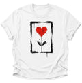 Herz Blume Unisex T-Shirt Weiß - PINE & RIVER