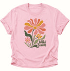 Wild Bloom T-Shirt Unisex T-Shirt Weiß - PINE & RIVER