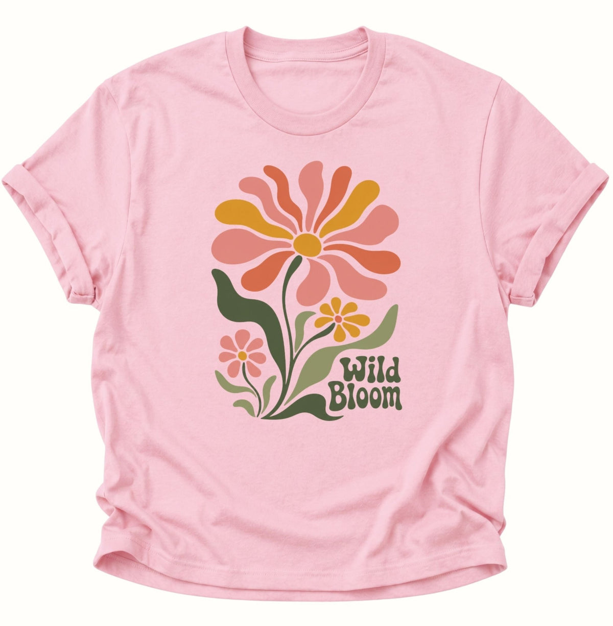 Wild Bloom T-Shirt Unisex T-Shirt Weiß - PINE & RIVER