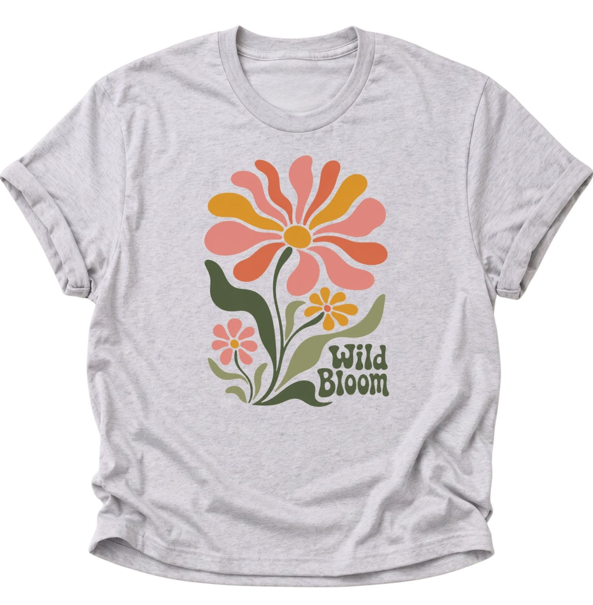 Wild Bloom T-Shirt Unisex T-Shirt Weiß - PINE & RIVER