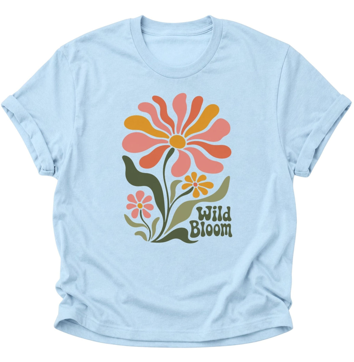 Wild Bloom T-Shirt Unisex T-Shirt Weiß - PINE & RIVER