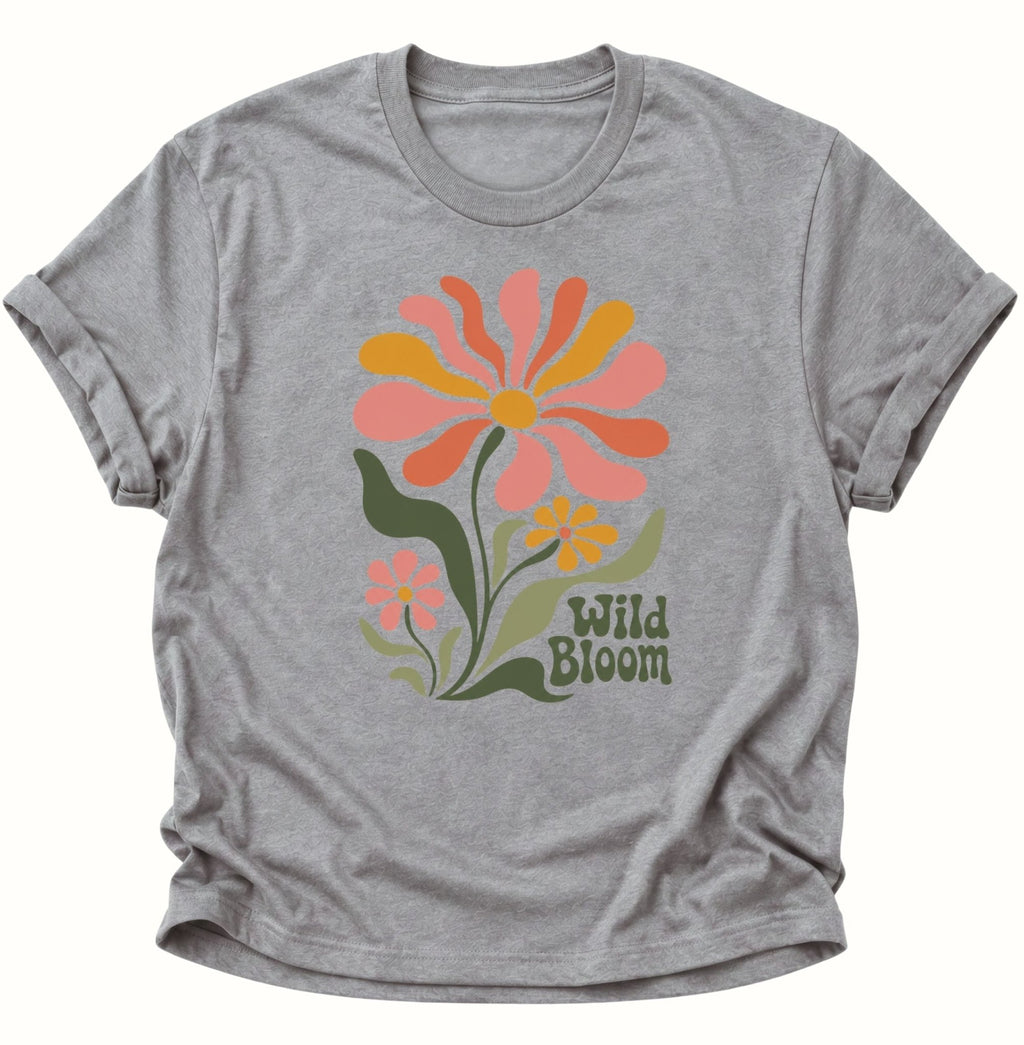 Wild Bloom T-Shirt Unisex T-Shirt Weiß - PINE & RIVER
