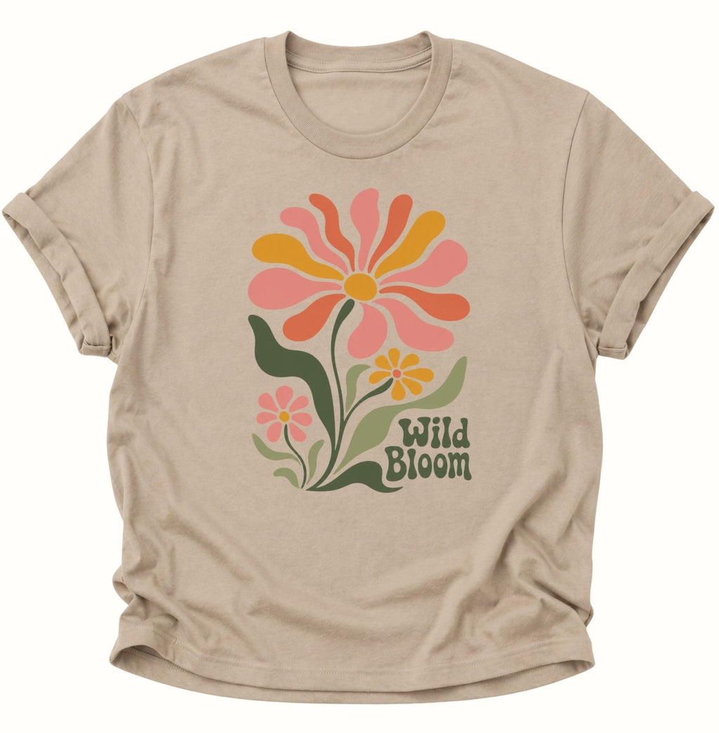 Wild Bloom T-Shirt Unisex T-Shirt Weiß - PINE & RIVER