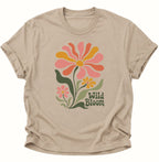 Wild Bloom T-Shirt Unisex T-Shirt Weiß - PINE & RIVER