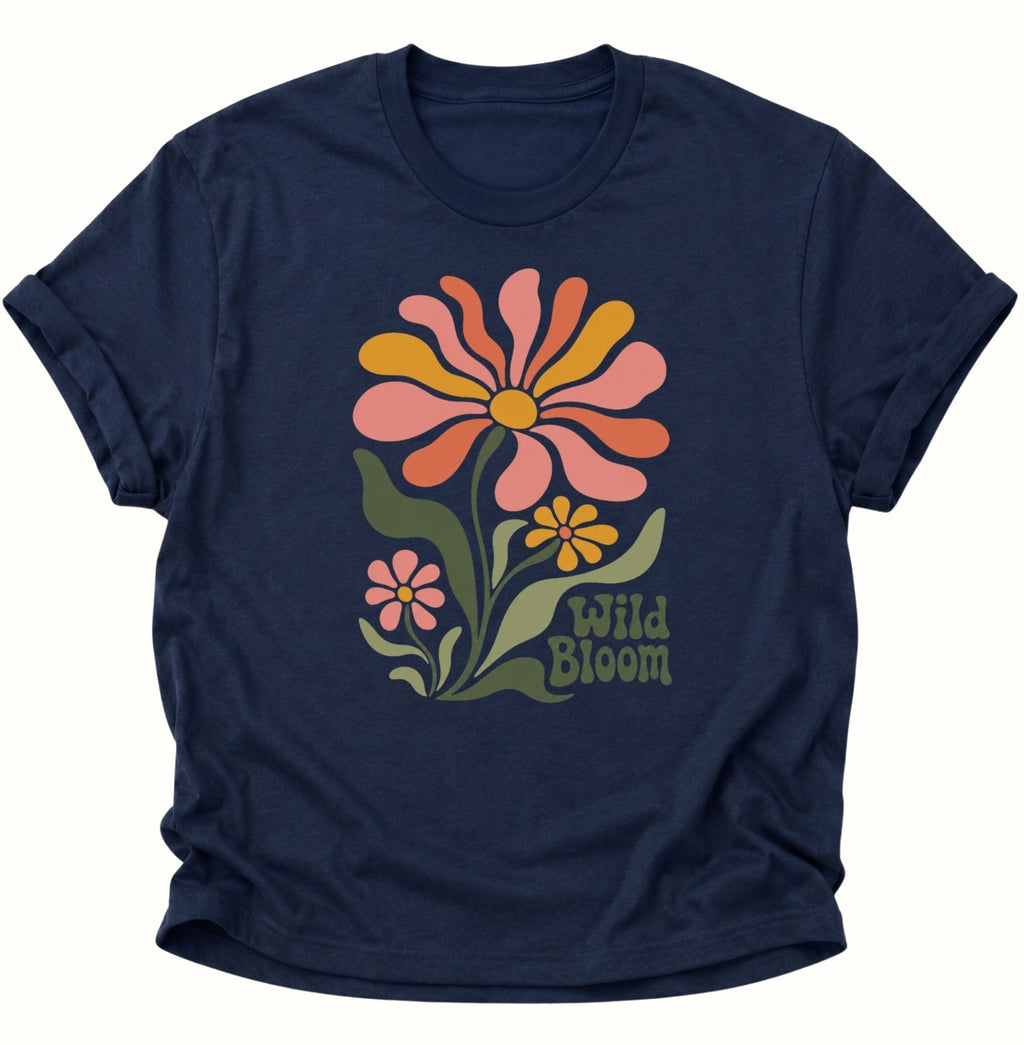 Wild Bloom T-Shirt Unisex T-Shirt Weiß - PINE & RIVER