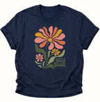 Wild Bloom T-Shirt Unisex T-Shirt Weiß - PINE & RIVER