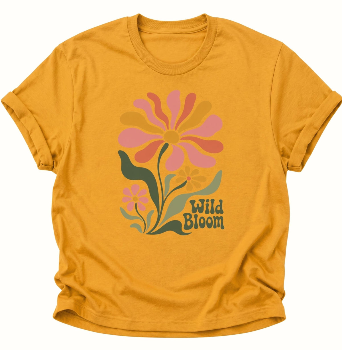 Wild Bloom T-Shirt Unisex T-Shirt Weiß - PINE & RIVER