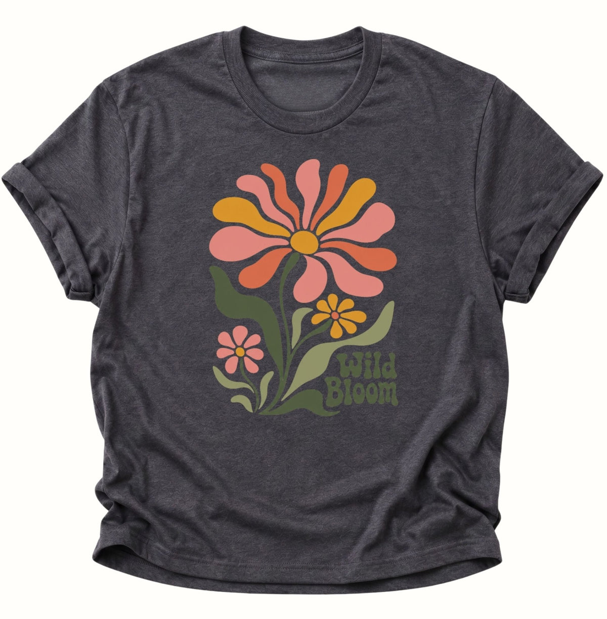 Wild Bloom T-Shirt Unisex T-Shirt Weiß - PINE & RIVER