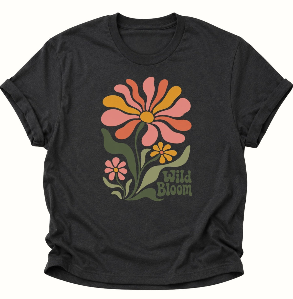 Wild Bloom T-Shirt Unisex T-Shirt Weiß - PINE & RIVER
