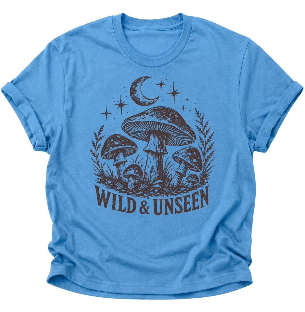 Wild & Unseen Pilze Unisex T-Shirt Carolina Blue - PINE & RIVER
