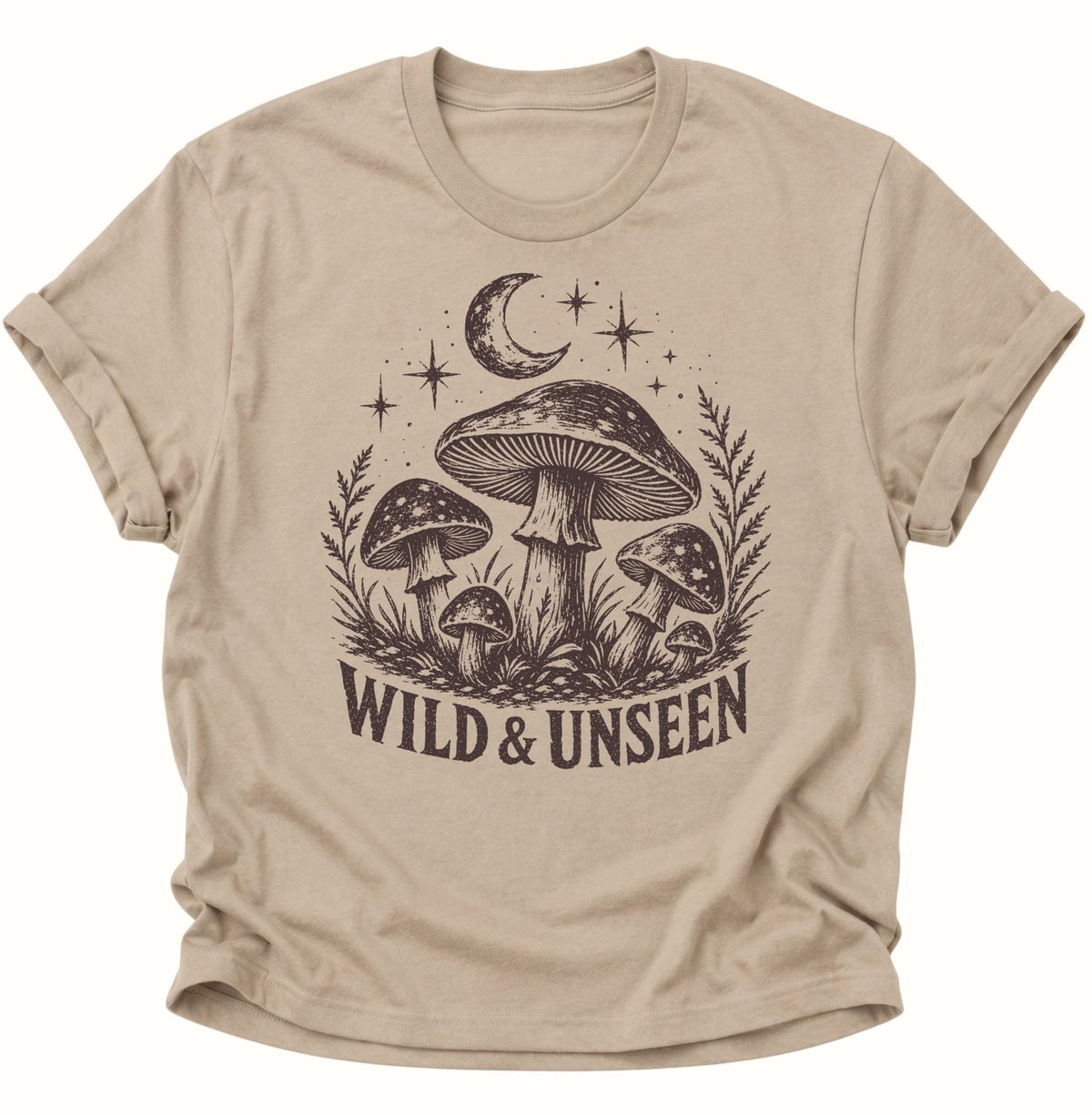 Wild & Unseen Pilze Unisex T-Shirt Sand - PINE & RIVER