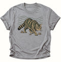 Wildkatze auf der Pirsch Unisex T-Shirt Sport Grey - PINE & RIVER