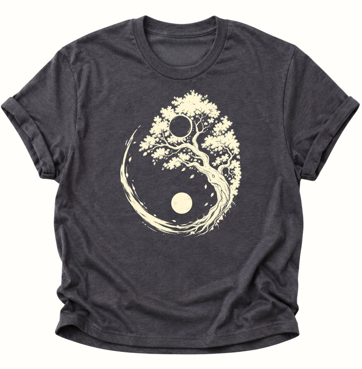 Yin Yang Baum Unisex T-Shirt Dark Heather - PINE & RIVER