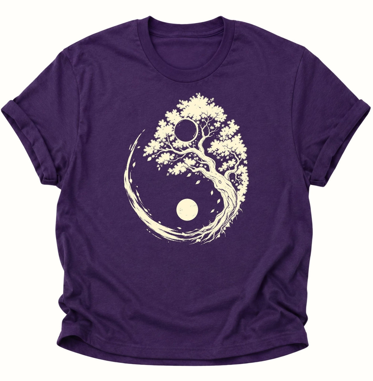 Yin Yang Baum Unisex T-Shirt Purple - PINE & RIVER