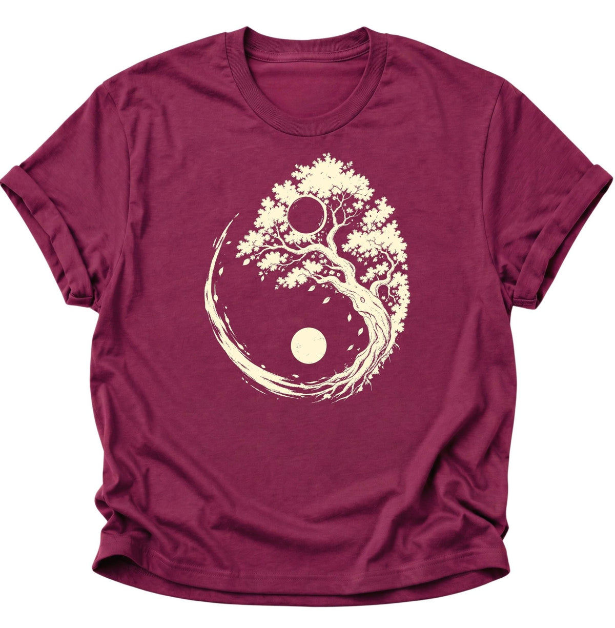 Yin Yang Baum Unisex T-Shirt Cardinal Red - PINE & RIVER